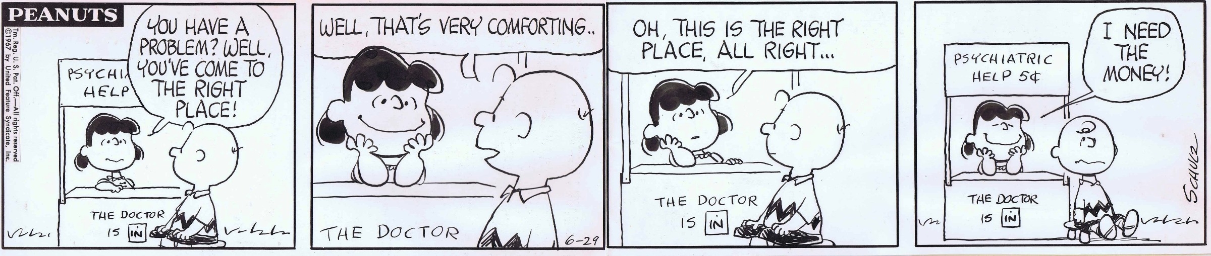 peanuts-daily-1967-lucy-the-psychiatrist-in-rob-pistella-s-other-fine-artists-comic-art